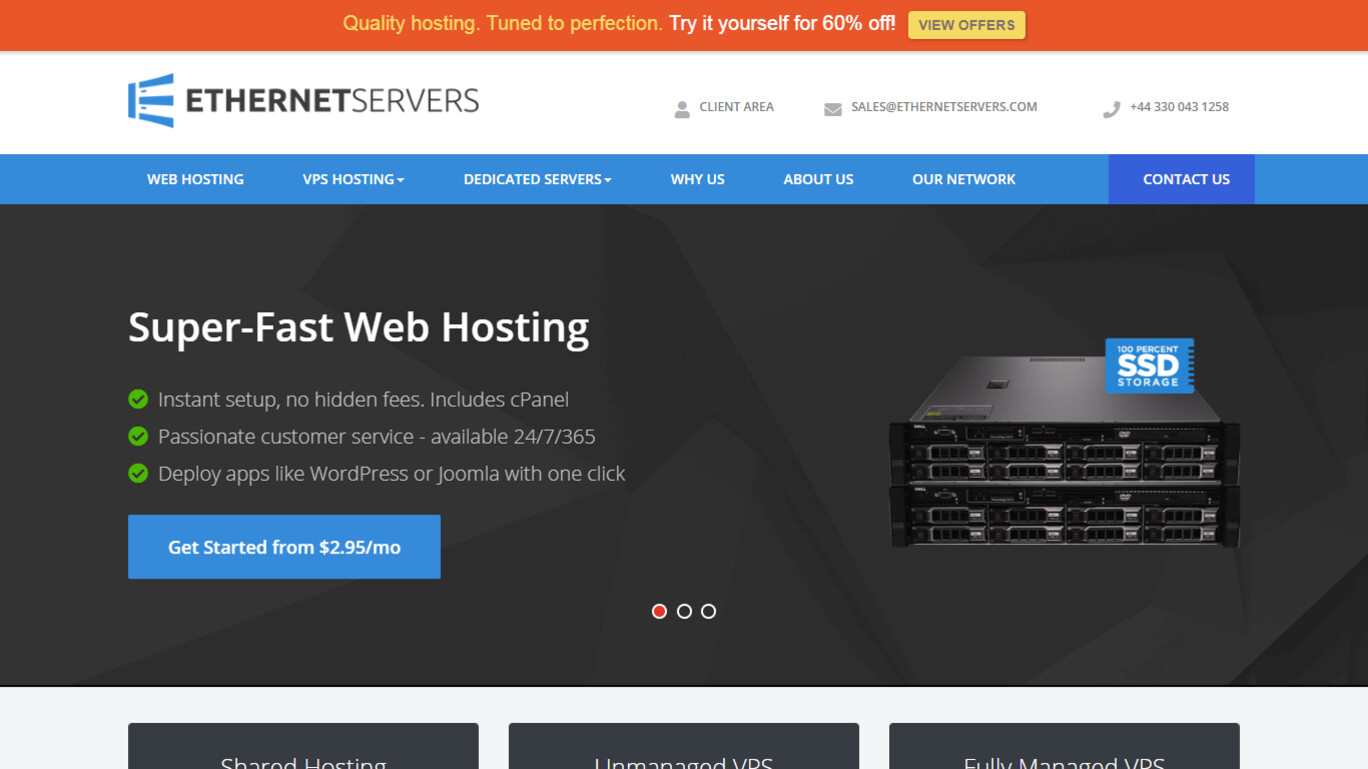 Ethernet Servers screenshot