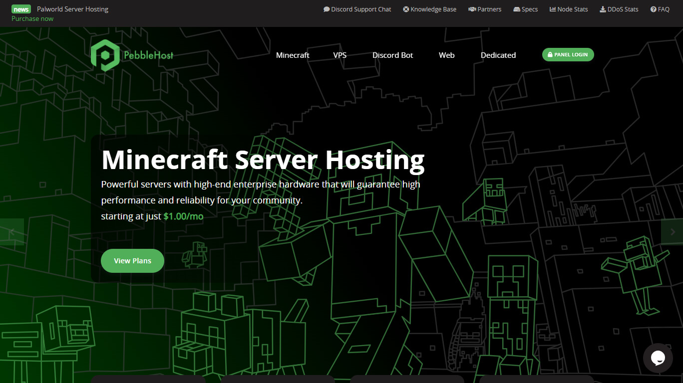 PebbleHost company screenshot