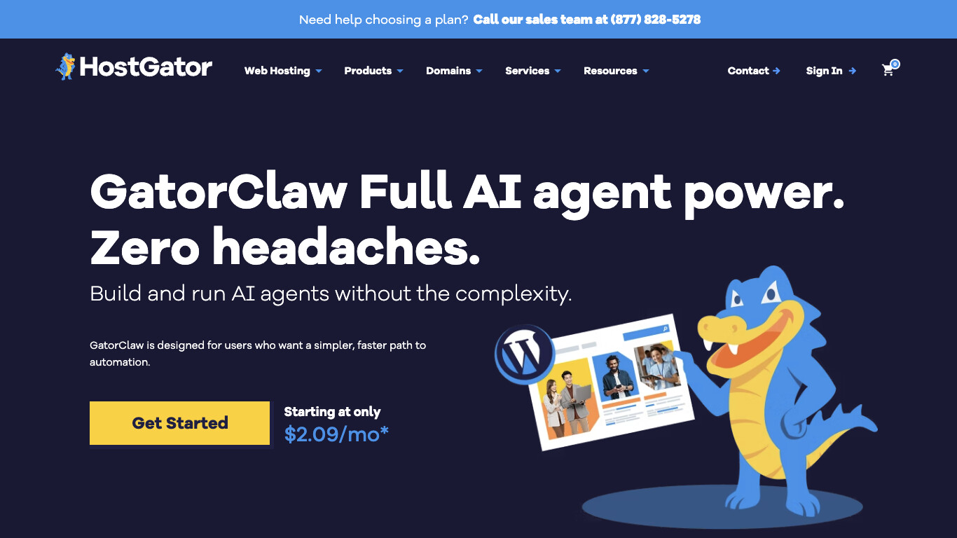 HostGator screenshot