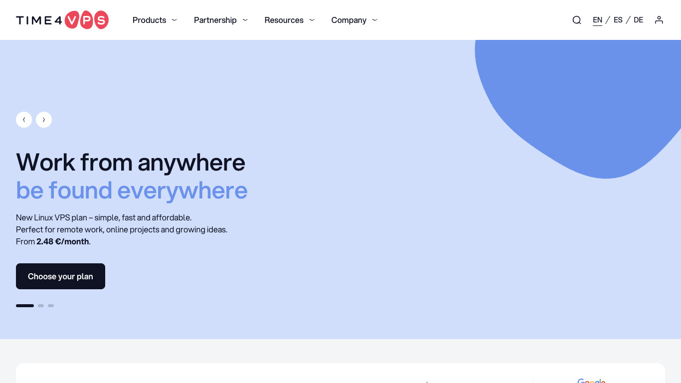 Time4VPS screenshot