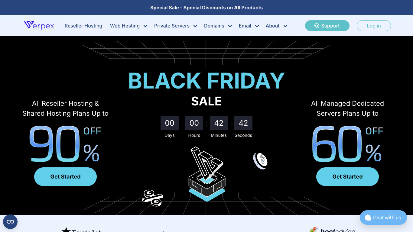 Verpex company screenshot