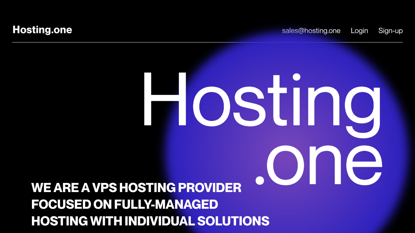 Hosting.one company screenshot