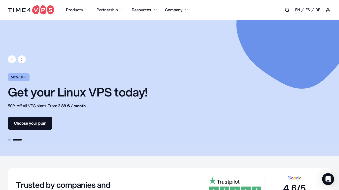 Time4VPS screenshot