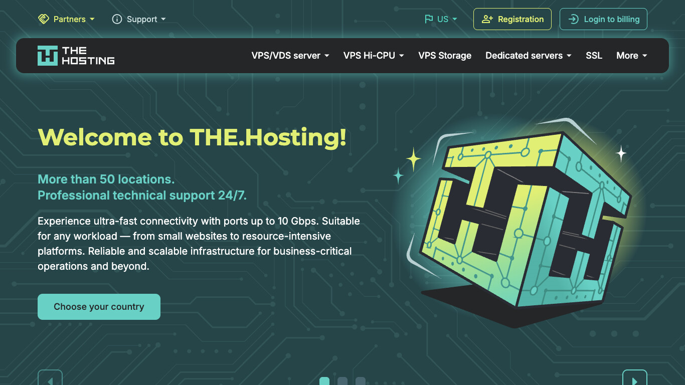 THE.Hosting screenshot
