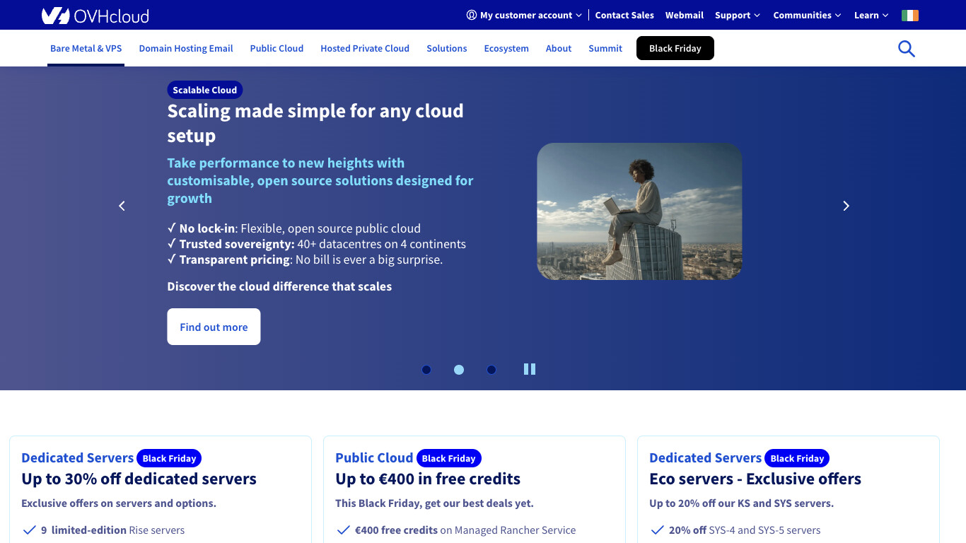 OVHCloud company screenshot