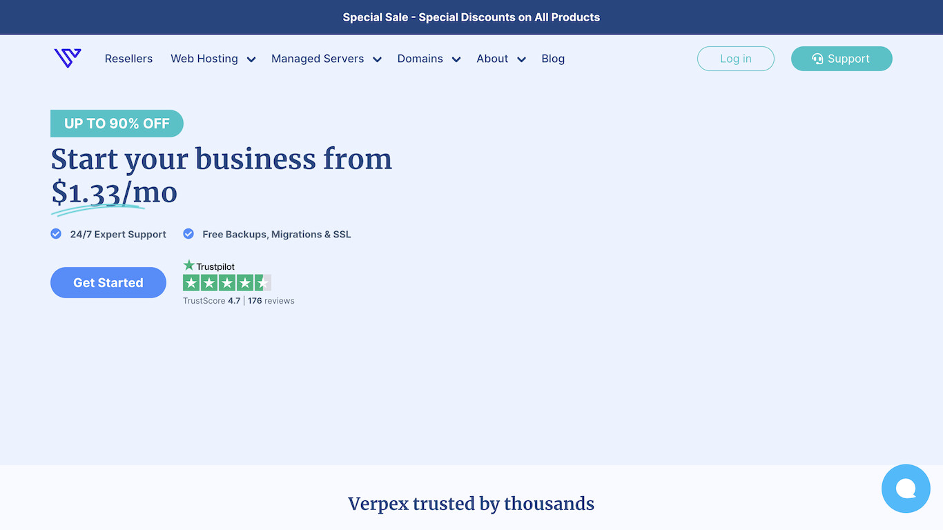 Verpex screenshot
