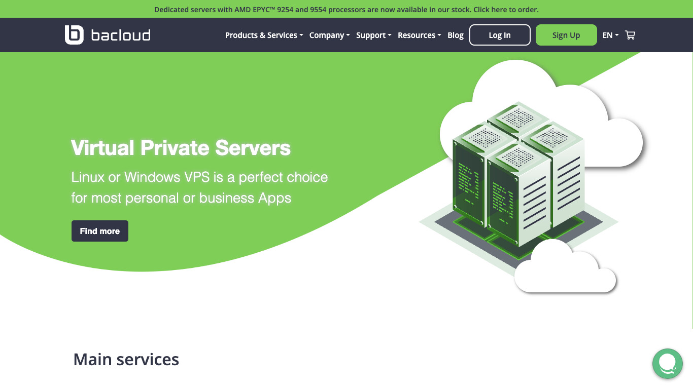 Bacloud screenshot