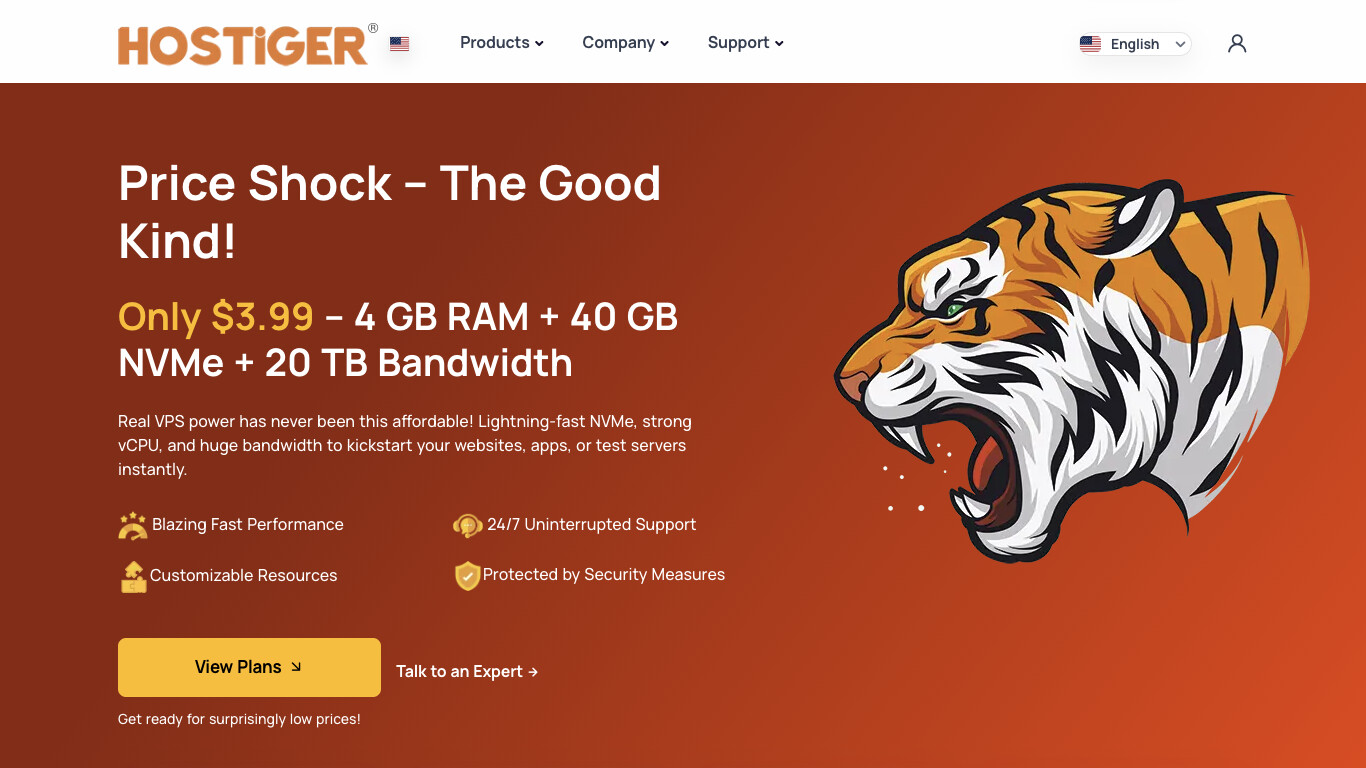 Hostiger screenshot