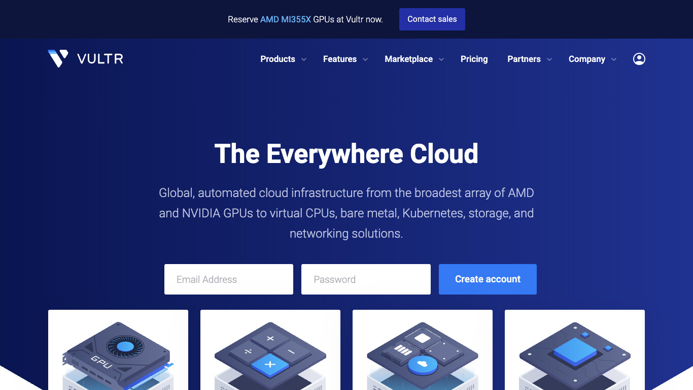 Vultr screenshot