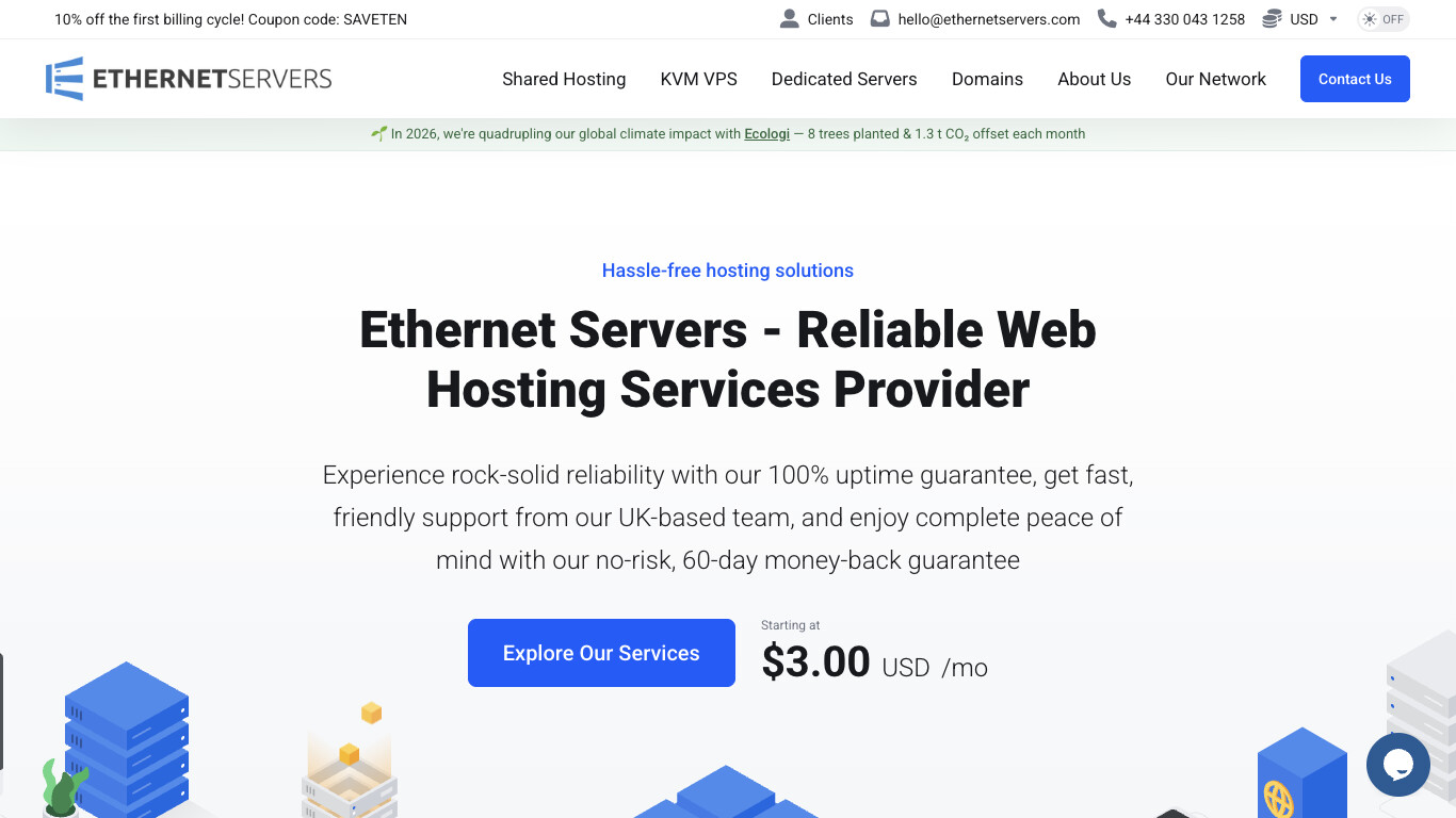 Ethernet Servers screenshot