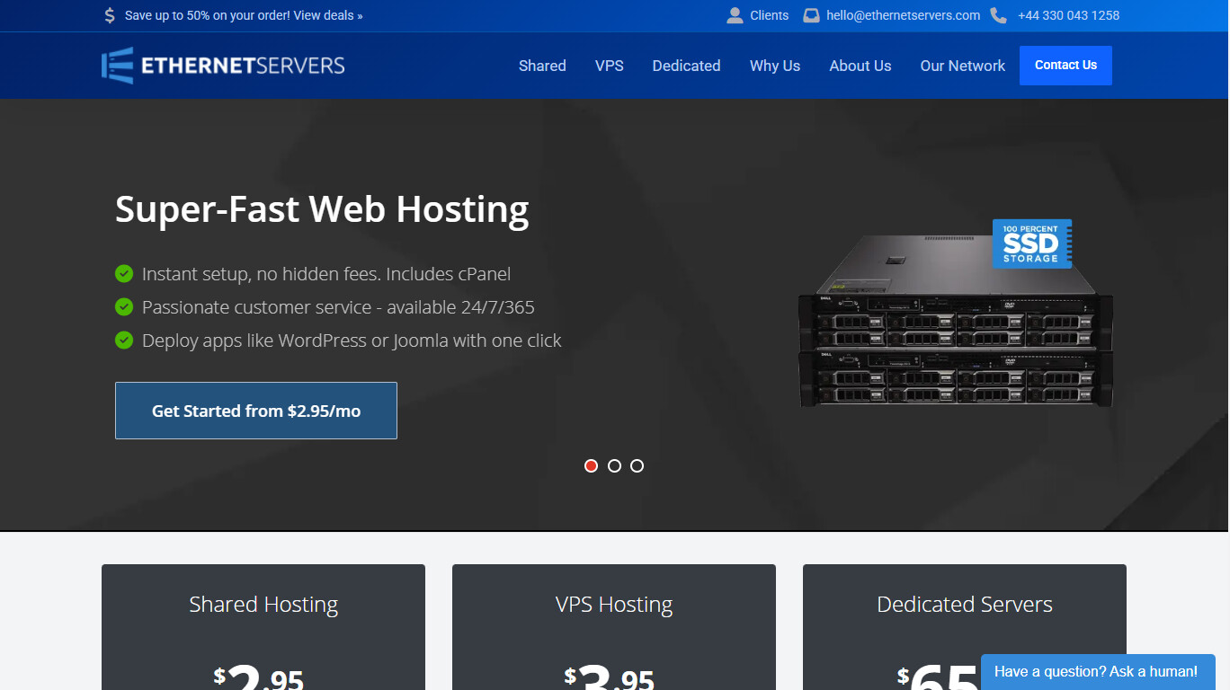 Ethernet Servers company screenshot