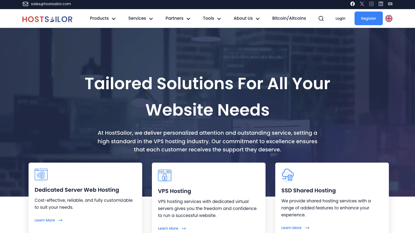 HostSailor screenshot