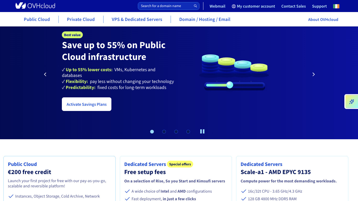 OVHCloud company screenshot