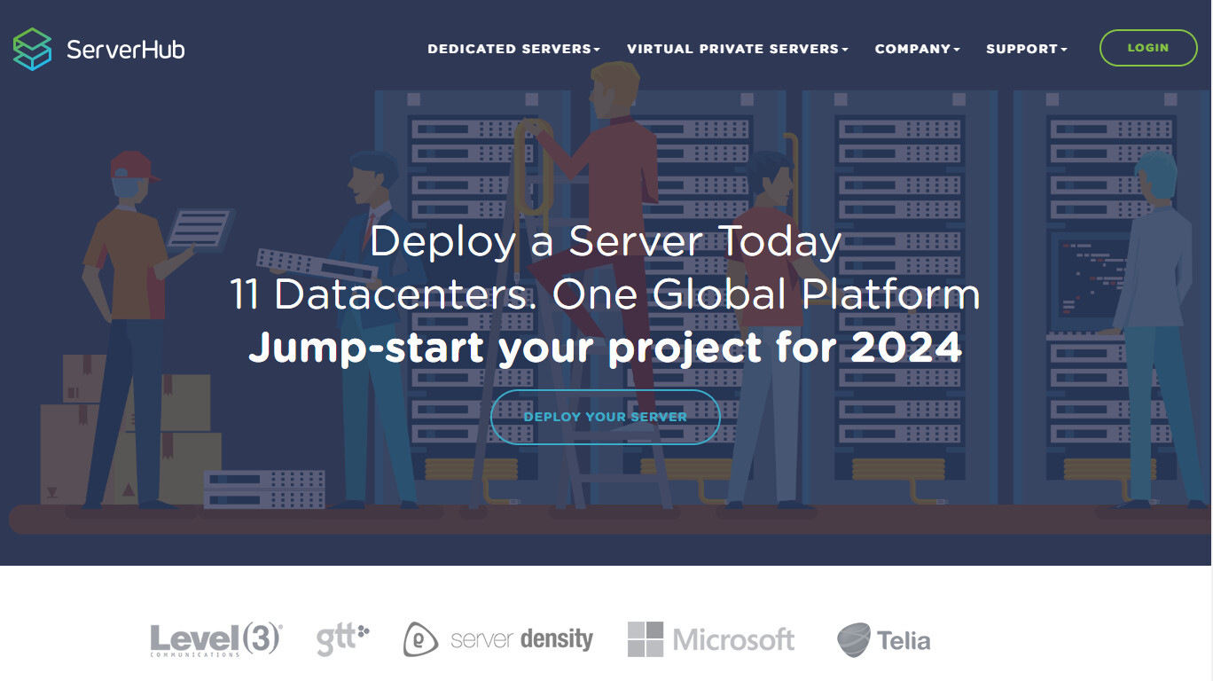 ServerHub company screenshot