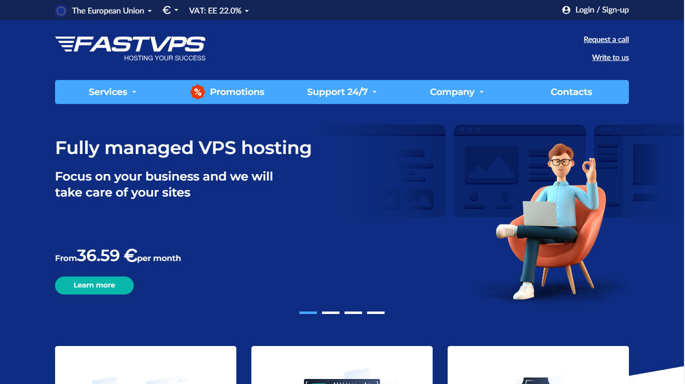 FASTVPS screenshot