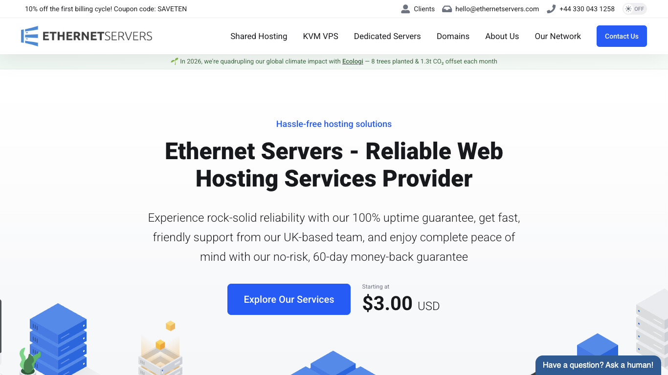 Ethernet Servers company screenshot