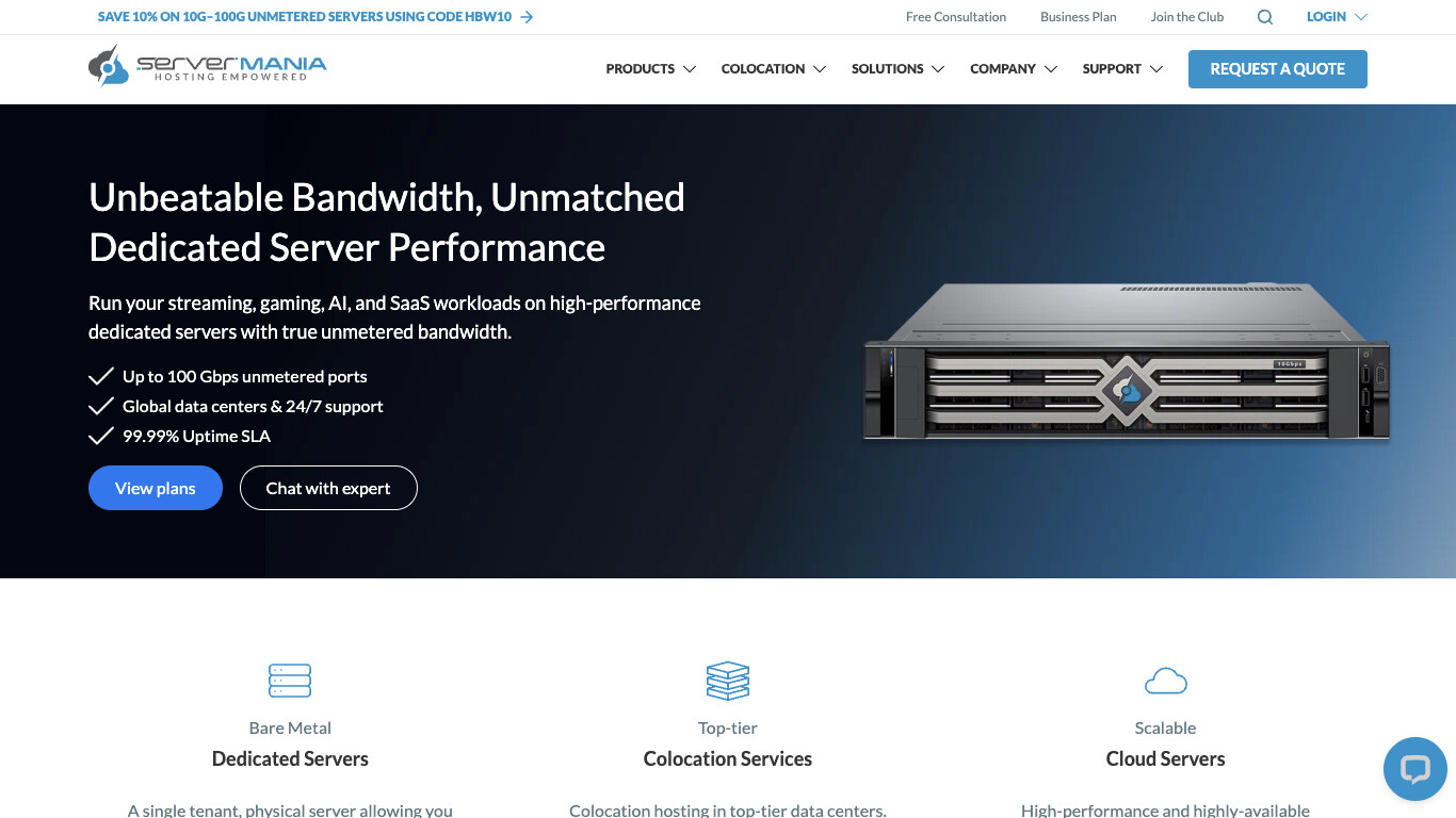 ServerMania company screenshot