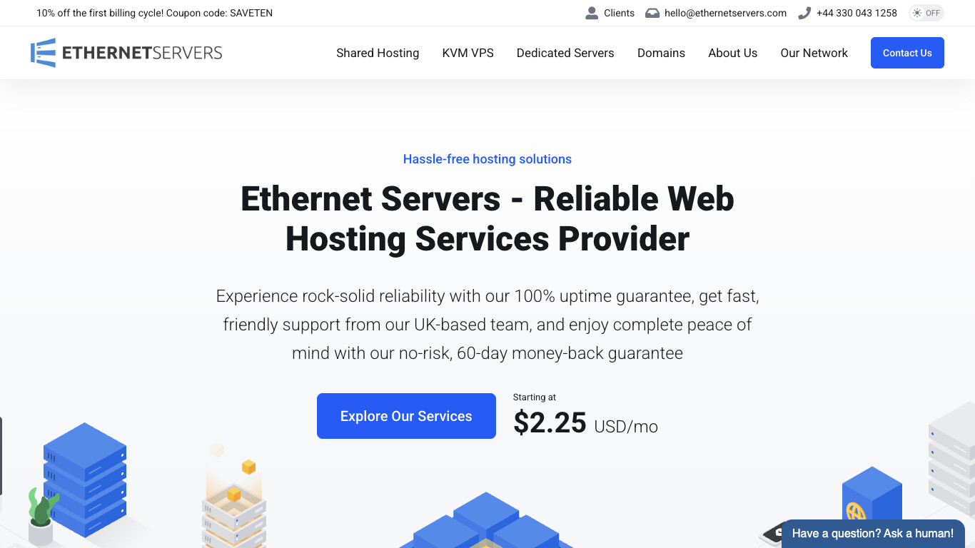 Ethernet Servers company screenshot