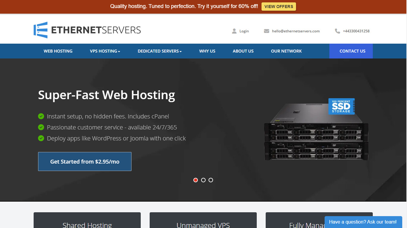 Ethernet Servers screenshot