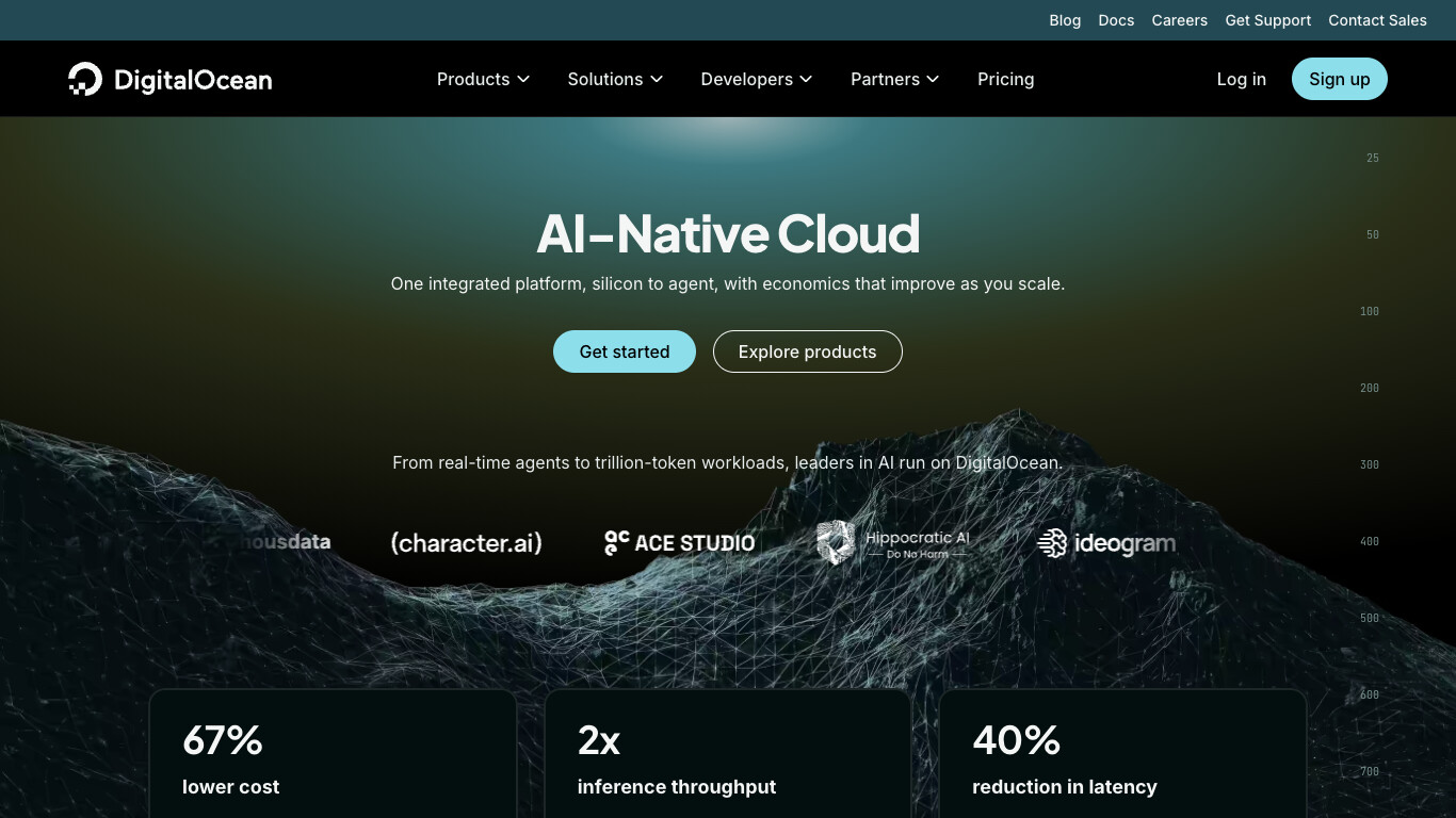 Digital Ocean company screenshot