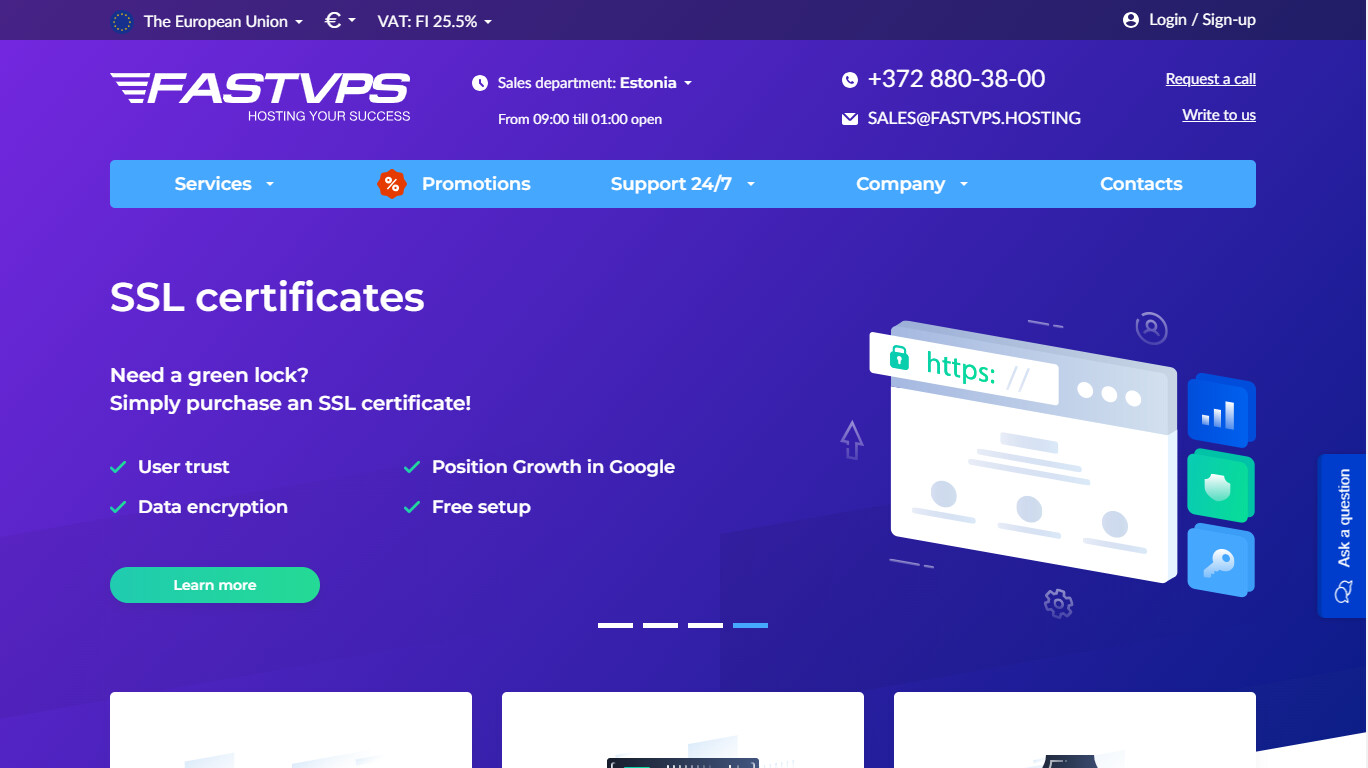 FASTVPS company screenshot