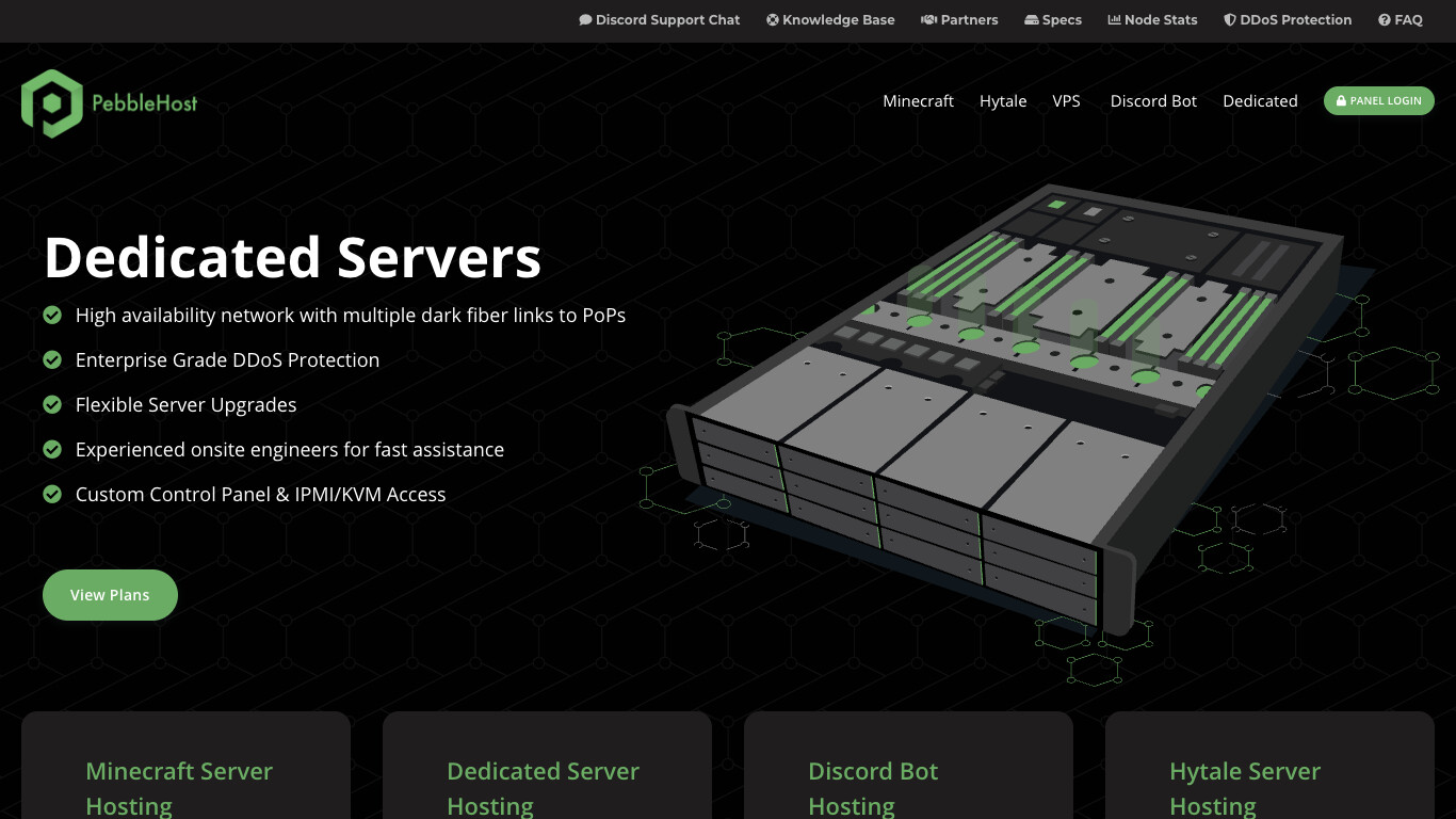 PebbleHost company screenshot