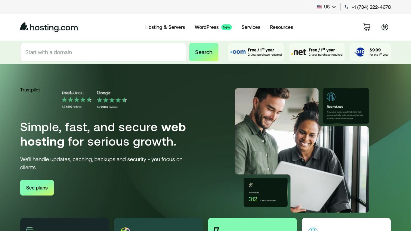 Hosting.com company screenshot