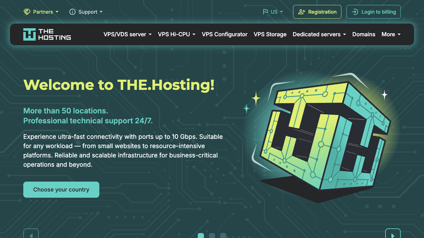 THE.Hosting screenshot